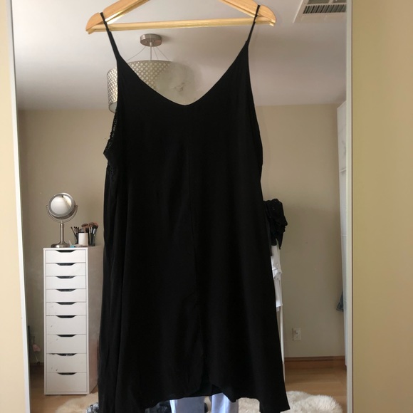 F21+ Camisole Lace Panel Slip Mini Dress - Picture 3 of 5